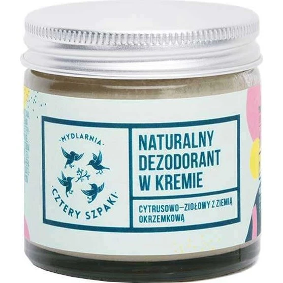 4 Szpaki Dezodorant w kremie Cytrusowo-Ziołowy 60ml