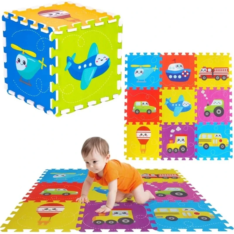 ARTYK Puzzle piankowe mata pojazdy 9 szt.