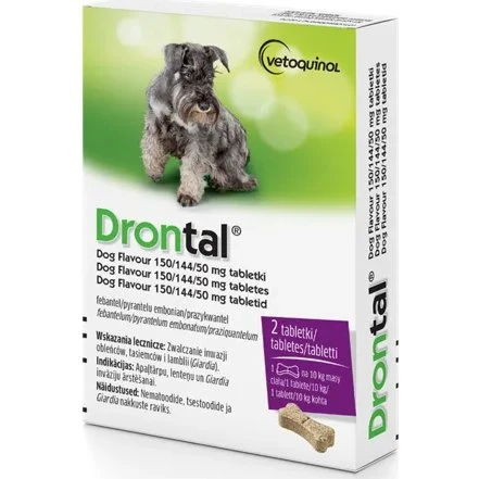 Vetoquinol Drontal Dog Flavour 2 Tabletki