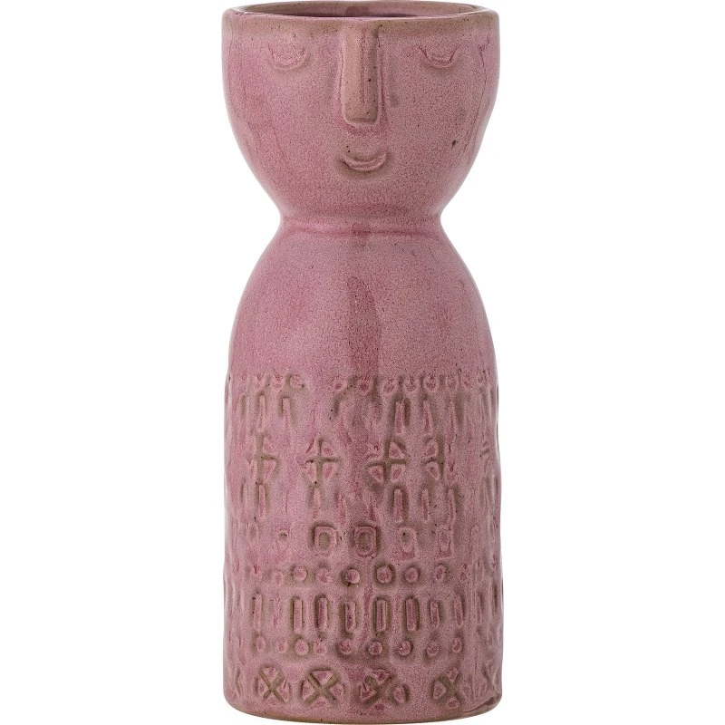 Bloomingville Wazon Embla 14,5 cm, róży, kamionka