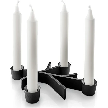 Eva Solo Twig - świecznik aluminiowy czarny 23 cm
