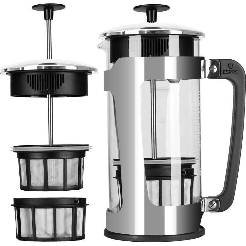 Espro P5 Zaparzacz do kawy 950 ml, srebrny, szkło borokrzemowe