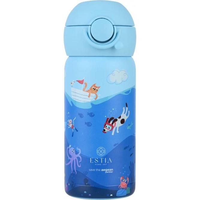 DekoracjaDomu.pl Butelka Termiczna Dziecięca 350 ml Ocean Play