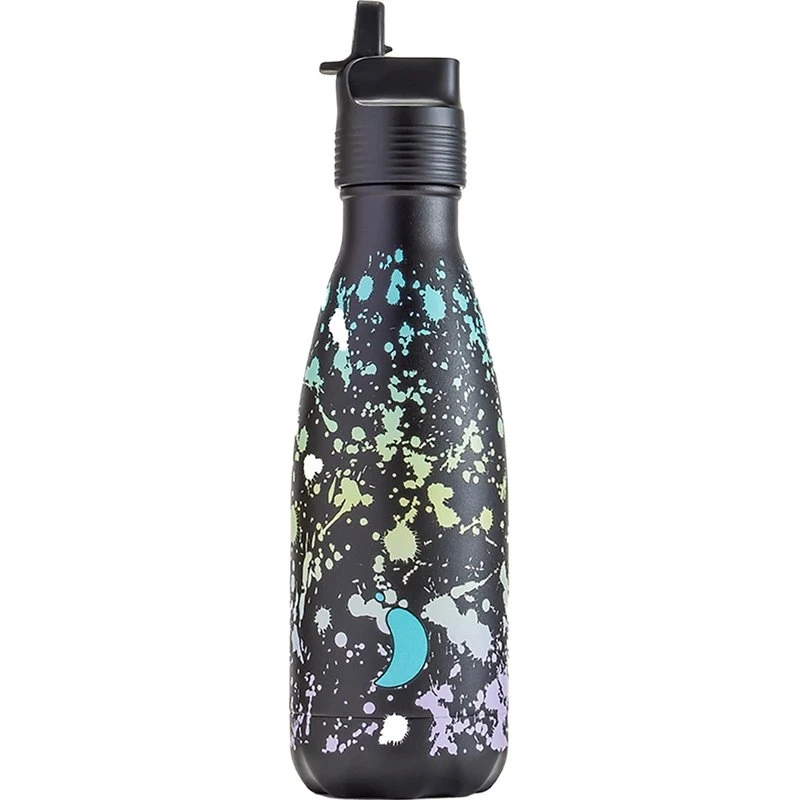 Chilly's ORIGINAL KIDS Butelka do Wody 350 ml Czarna Mazy