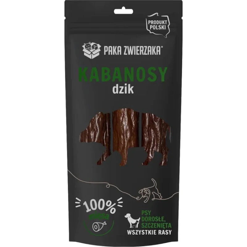 Paka Zwierzaka Kabanosy z dzika 3szt 80g