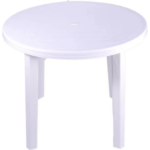Opal Stół Ogrodowy Biały 90 cm