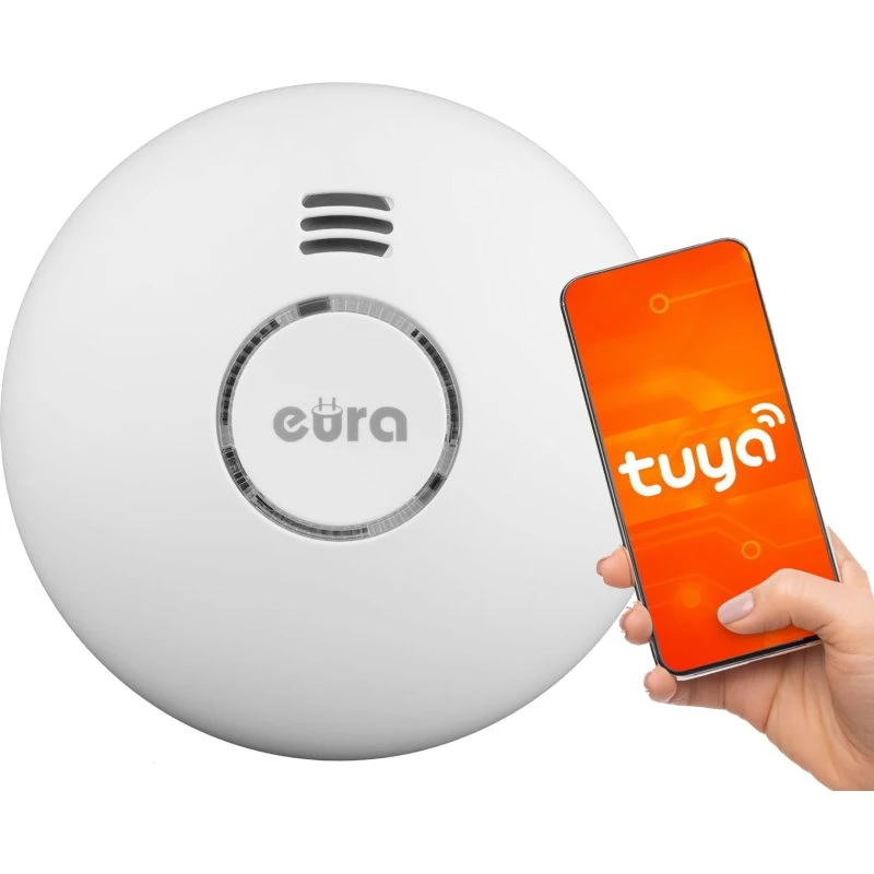 Eura SD-72A2-TY Czujnik Dymu WiFi, 3V, 10 lat