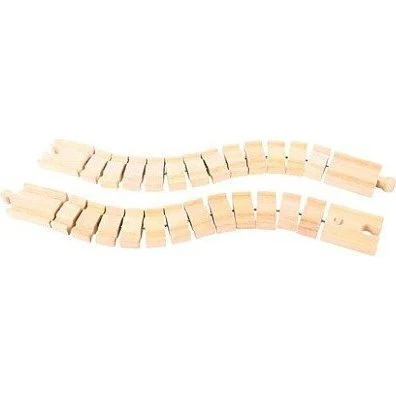 BigJigs - Elastyczny Tor Kolejowy 36 cm (2 sztuki)