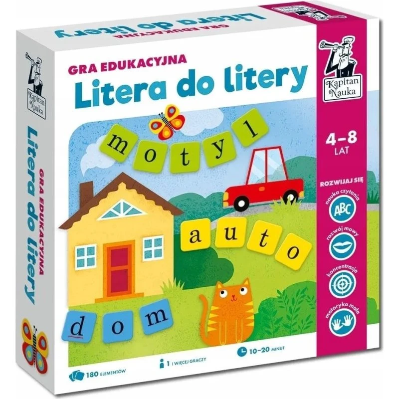 Kapitan Nauka: Litera do litery 4-8 lat