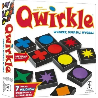 Qwirkle – gra planszowa z drewnianymi płytkami