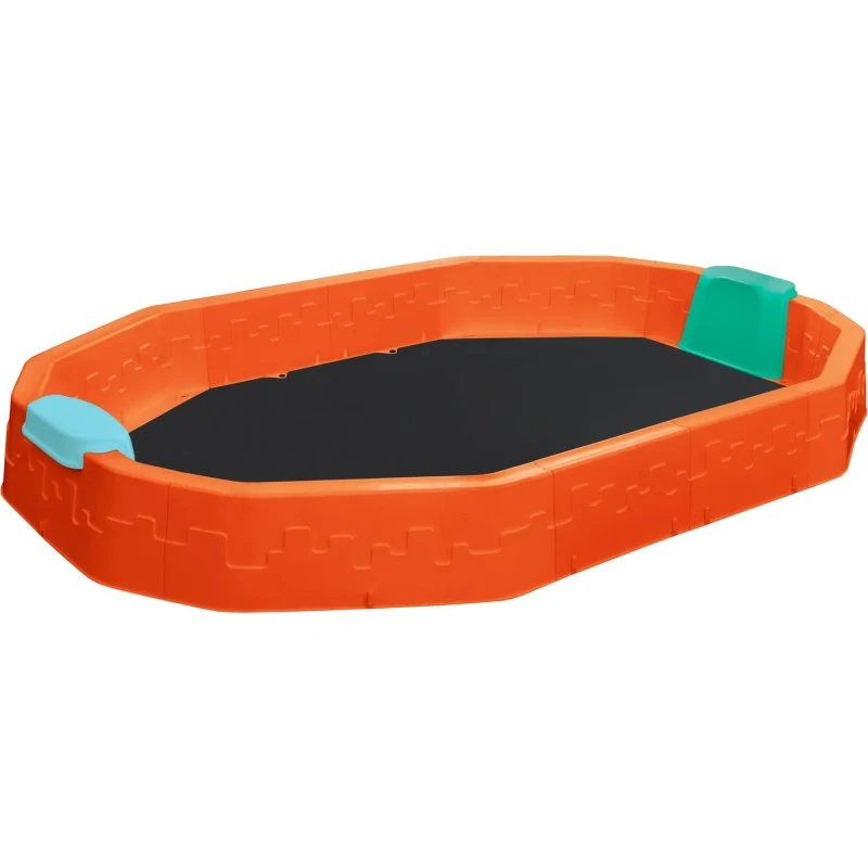 DOMELO Piaskownica MAXI 224,5x150x25 cm, turkusowa + pokrowiec