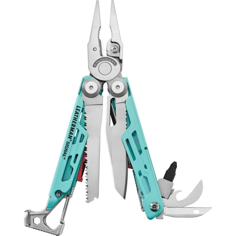 Leatherman Signal Multitool Aqua & Silver 19 narzędzi