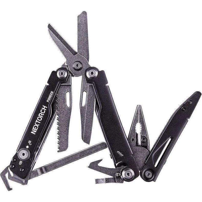 Nextorch PIONEER PROFESSIONAL MULTITOOL 14 narzędzi Obsidian Black