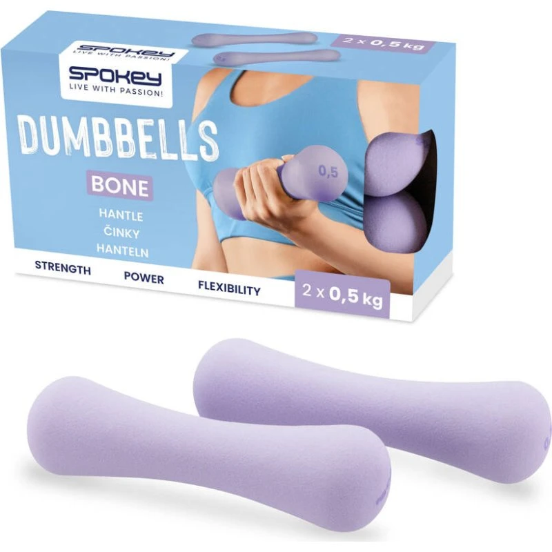 Spokey BONE Hantle Neoprenowe 2 x 0,5 kg