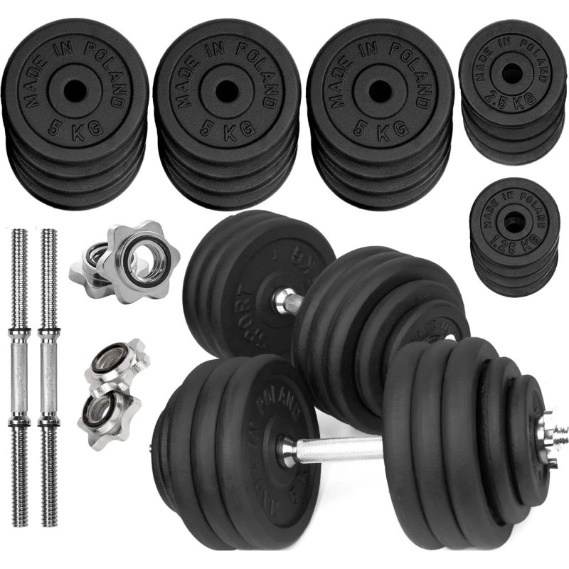 SPORT BLAST Hantle żeliwne 2x40kg zestaw 80kg