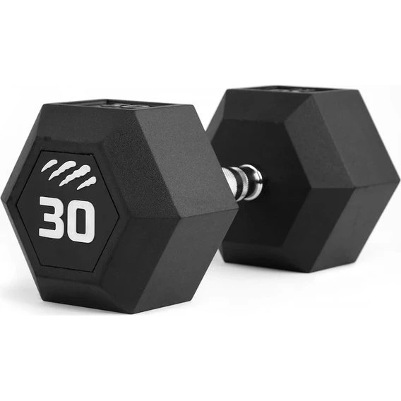 Tiguar Hantel HEX 30 kg – Profesjonalna hantla gumowana