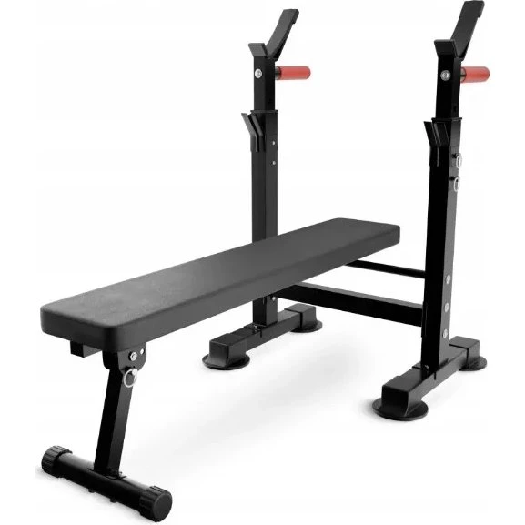 Pro+ Ławka Treningowa Składana z Stojakiem, 230 kg
