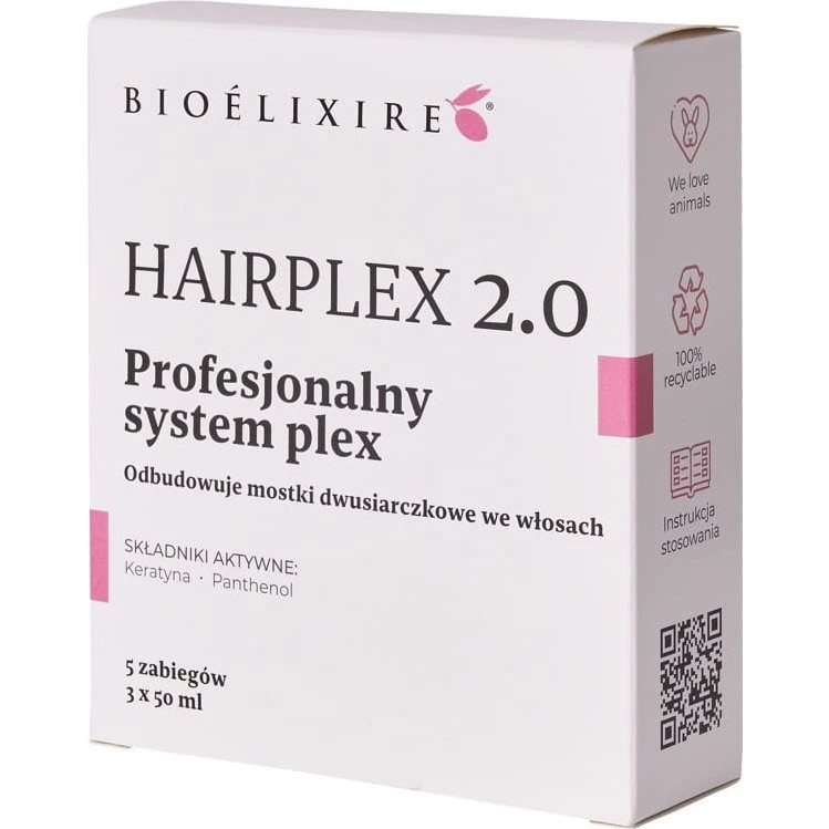 Bioelixire Hairplex 2.0 Zestaw odbudowujący 3x 50ml