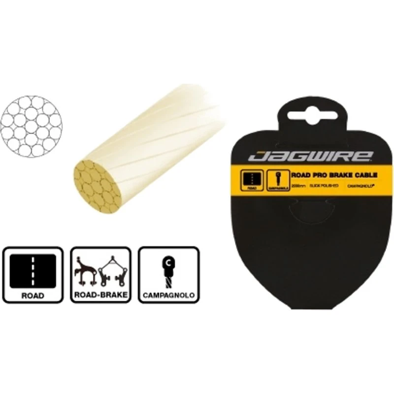 Jagwire Pro 1.5x2000mm Campagnolo – linka hamulcowa polerowana