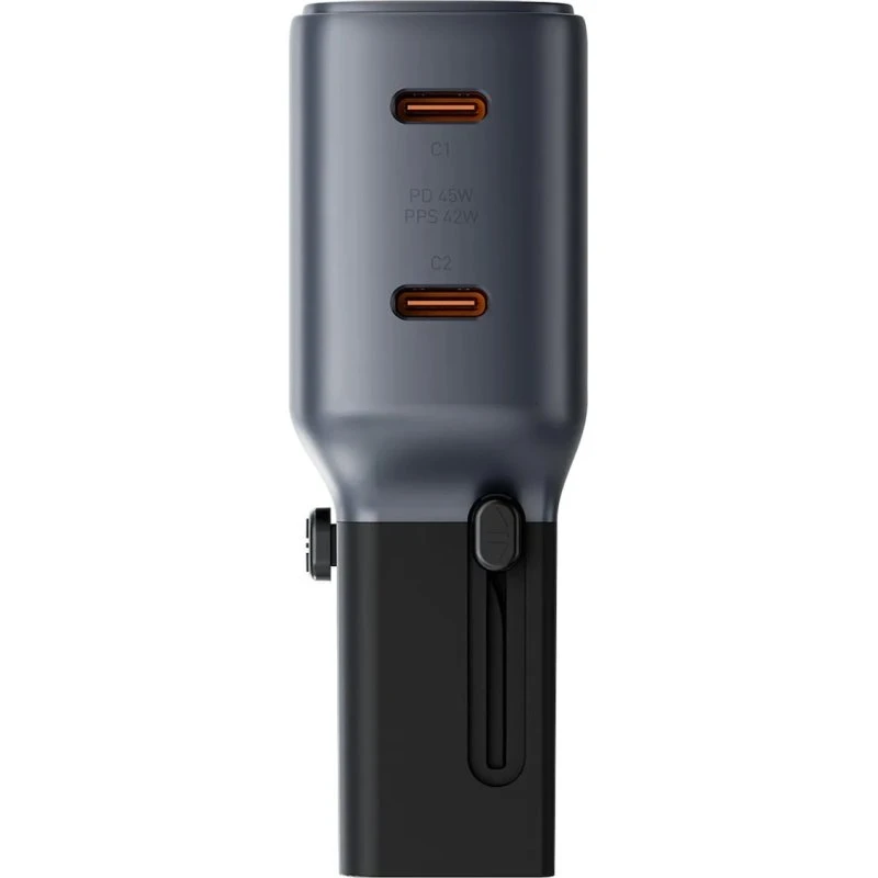 Energea TravelGo Adapter 45 2xUSB-C 45W grafitowo-czarny