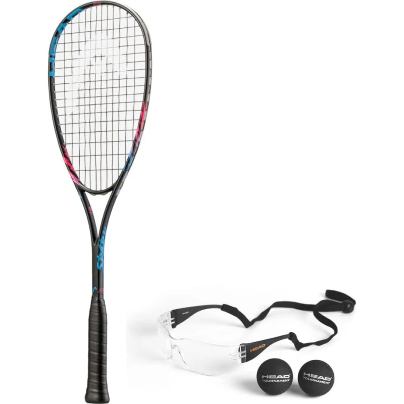 HEAD Spark Elite Pack – rakieta do squasha z okularami i piłkami