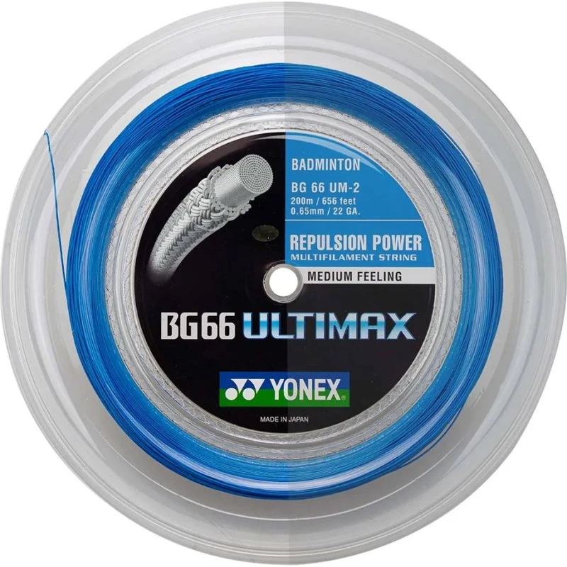 Yonex BG 66 Ultimax 200m biały 0,65 mm
