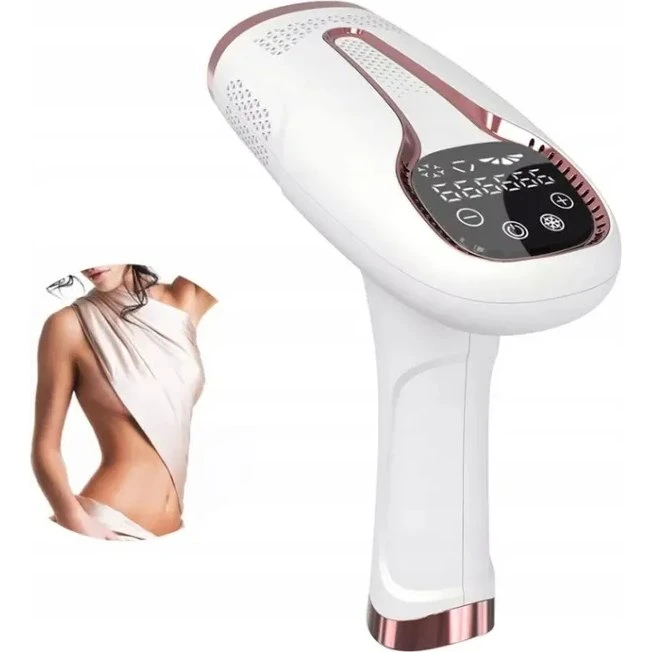 Laser IPL Chłodzący Depilator do ciała, bezbolesny, 5 stopni, z trymerem