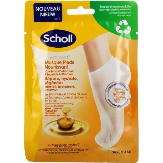 Scholl ExpertCare Manuka Honey Nourishing Foot Mask 1 Para