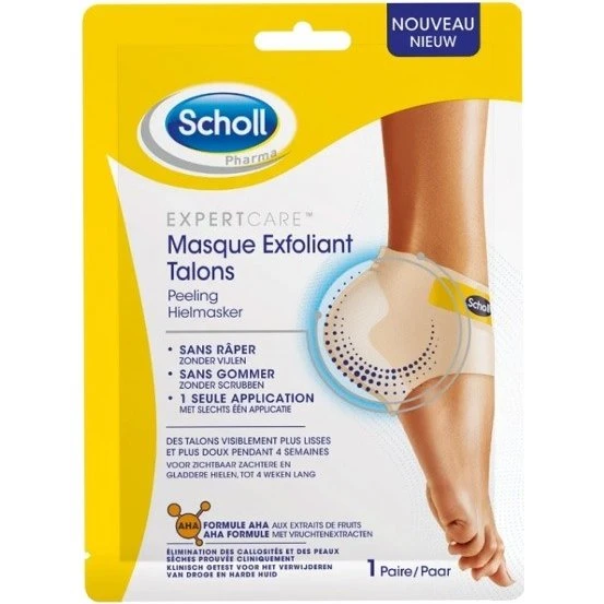 Scholl Masque Pieds Exfoliant Talon 1 Para