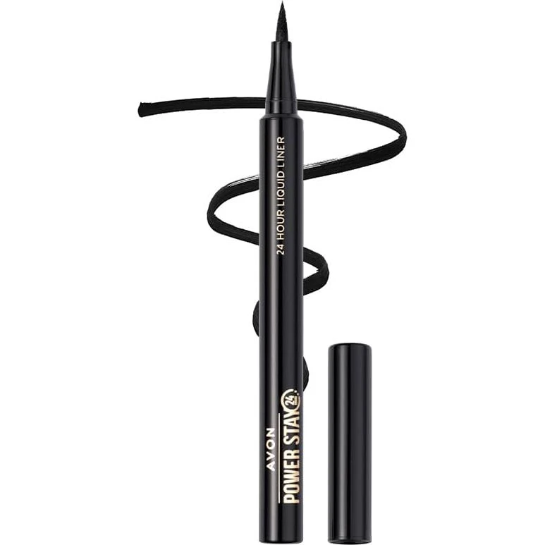 Avon Power Stay Płynny eyeliner Blackest Black 24h