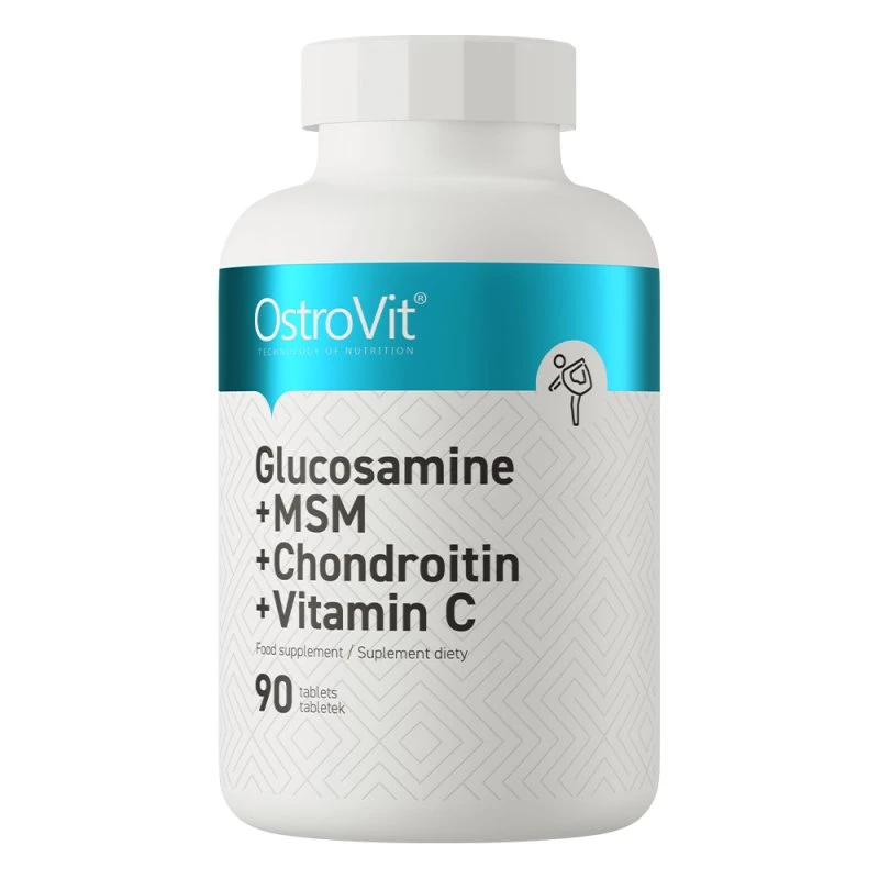 OstroVit Glukozamina + MSM + Chondroityna + Witamina C 90 tab.