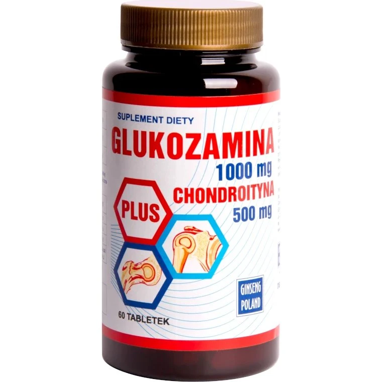 Ginseng Poland Glukozamina 1000 mg + Chondroityna 500 mg 60 tabl.