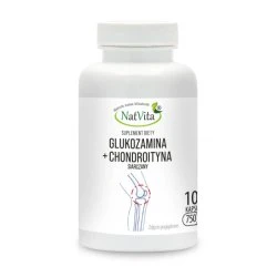 NatVita Glukozamina Chondroityna 2:1 100 Kapsułek 750mg