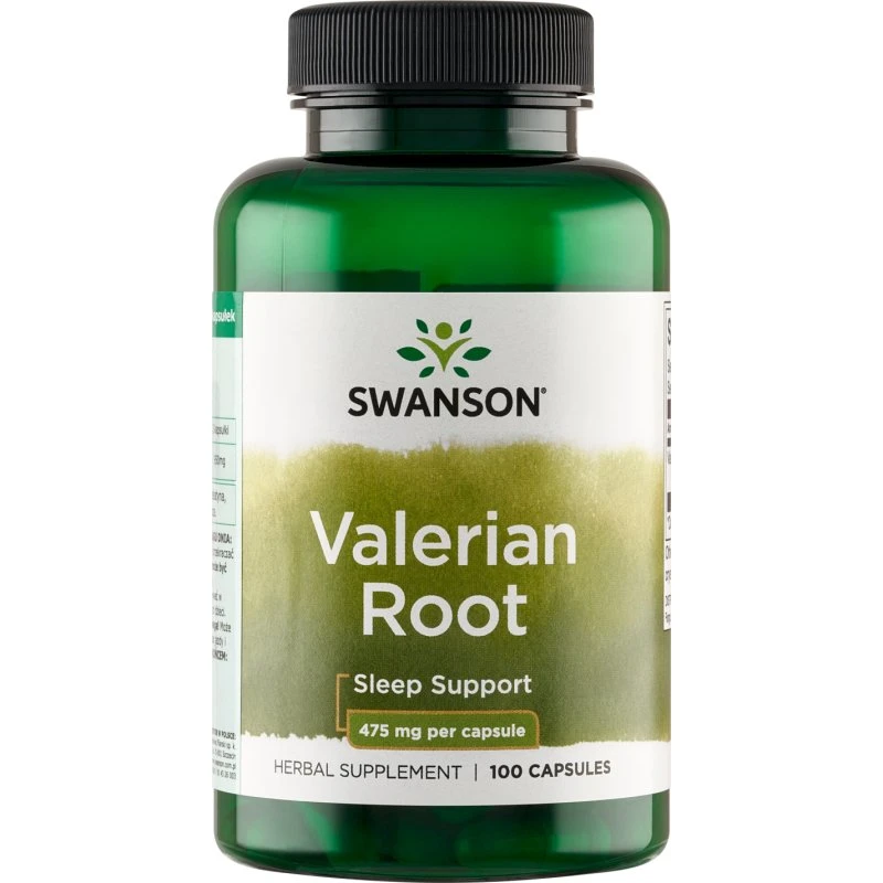 Swanson Waleriana 475mg 100 kapsułek
