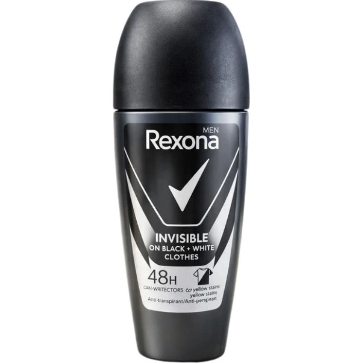 Rexona Men Invisible Black+White Roll-On 50ml