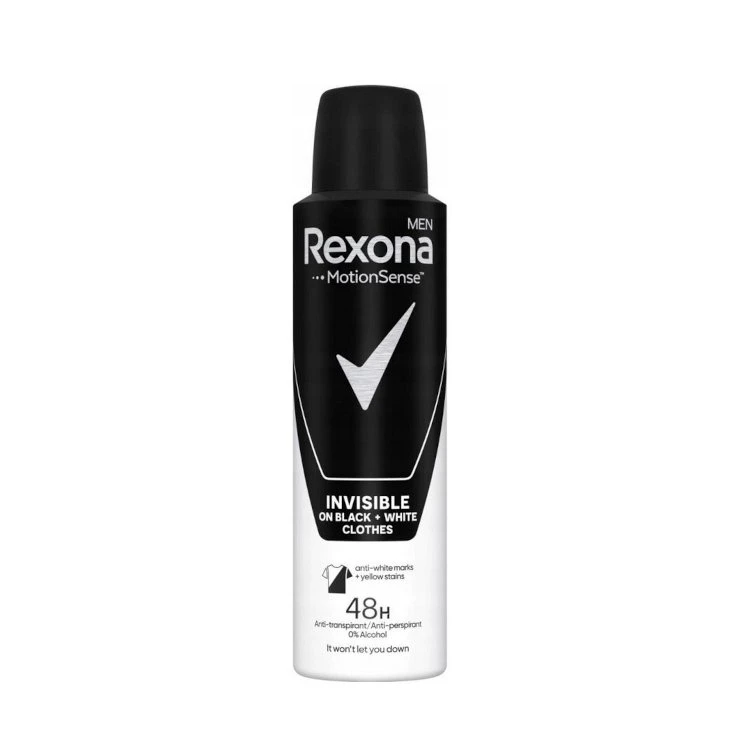 Rexona Invisible Black & White Antyperspirant Męski Spray 200ml