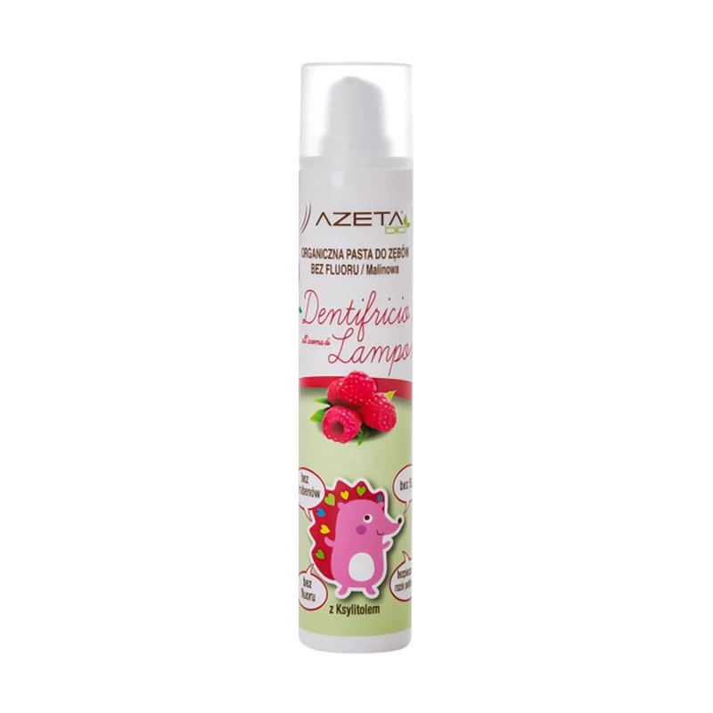 Azeta Bio Pasta do Zębów Malinowa Bez Fluoru 50 ml 0+