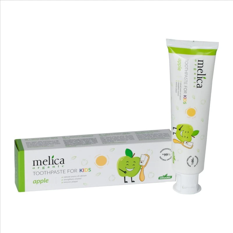 Melica Organic Kids Jabłkowa Pasta Do Zębów Bez Fluoru 100 ml