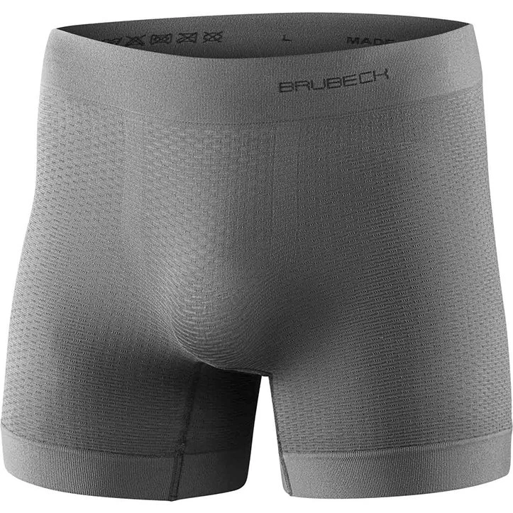 Brubeck Bokserki Base Layer Męskie Szare