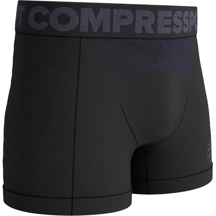 Compressport Seamless Boxer M Black/Grey - bielizna termoaktywna męską