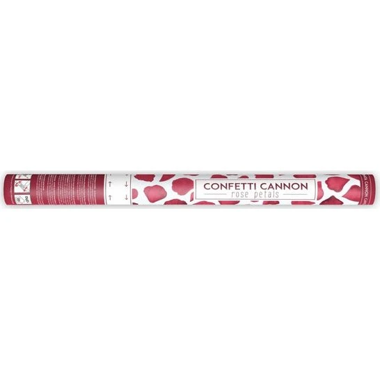 Konfetti Cannon Bordeaux Płatki Róż 40 cm