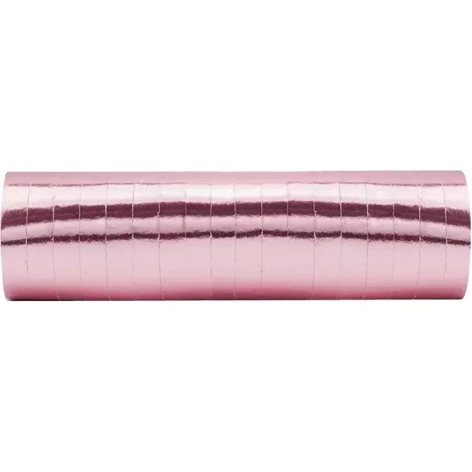 Partydeco Serpentyna Classic, różowe złoto, 18 sztuk
