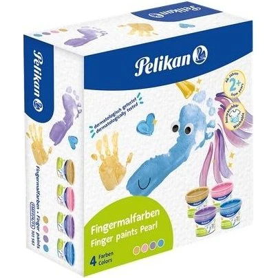 Pelikan Farby do malowania palcami 4 kolory perłowe