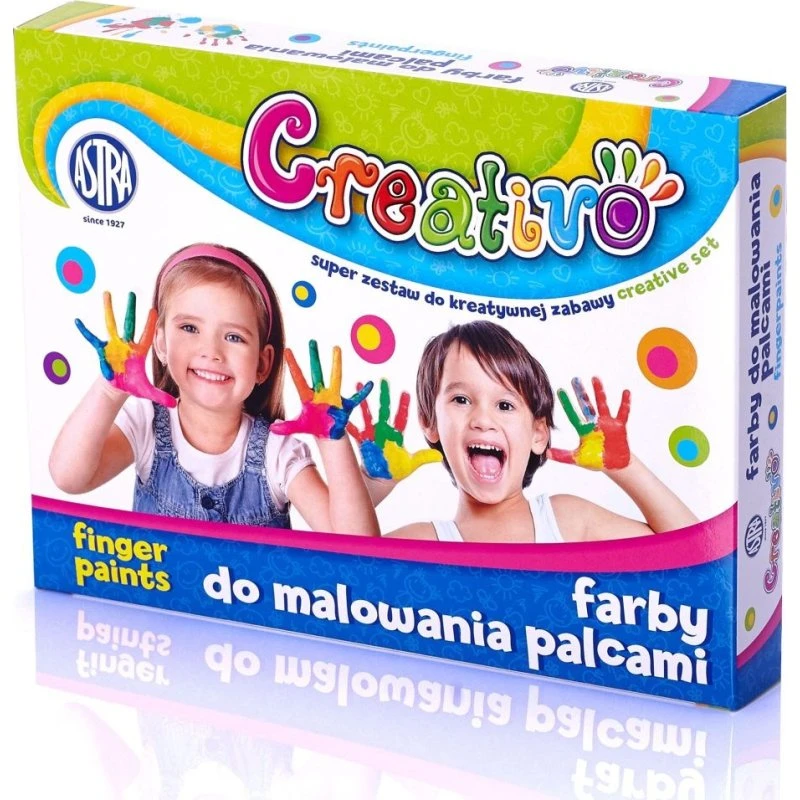 Astra Creativo Farby do Malowania Palcami 4x50ml