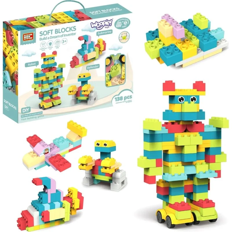WOOPIE Klocki Konstrukcyjne 86 el. - Edukacyjne, 3D