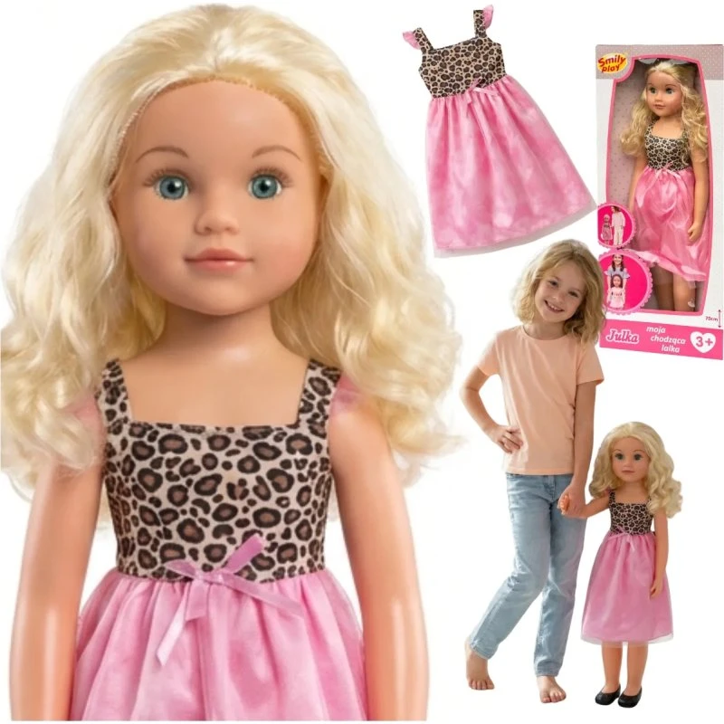 SMILY PLAY Księżniczka 70 cm chodząca z długimi włosami