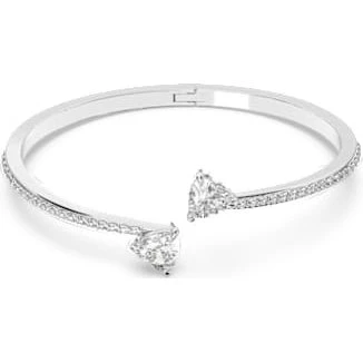 Swarovski Mesmera Bangle Heart Biała Rodem