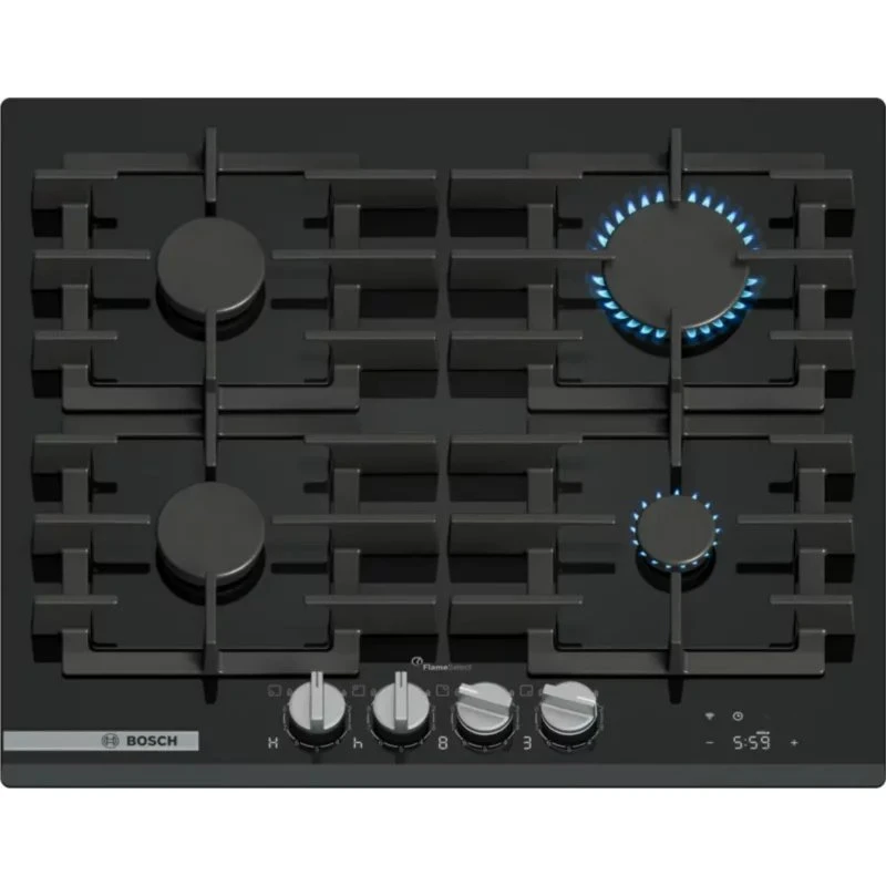 Bosch PRP6A6H40 Płyta gazowa 60 cm czarna