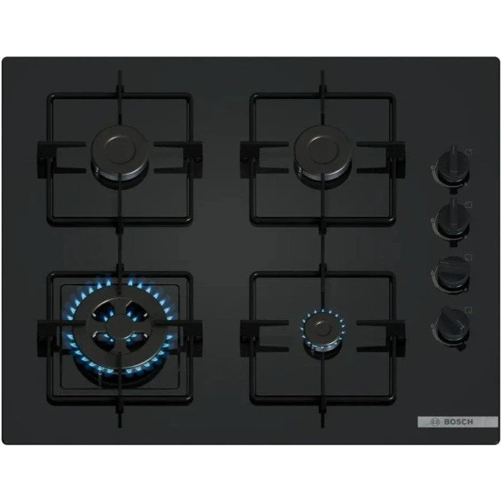Bosch POH6B6K30 Płyta gazowo-szklana 59 cm czarna