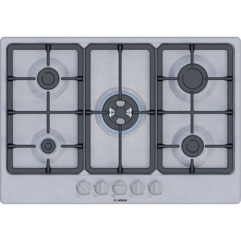 Bosch Serie 4 PGQ7B5K90 płyta gazowa 75 cm stal nierdzewna 5 stref